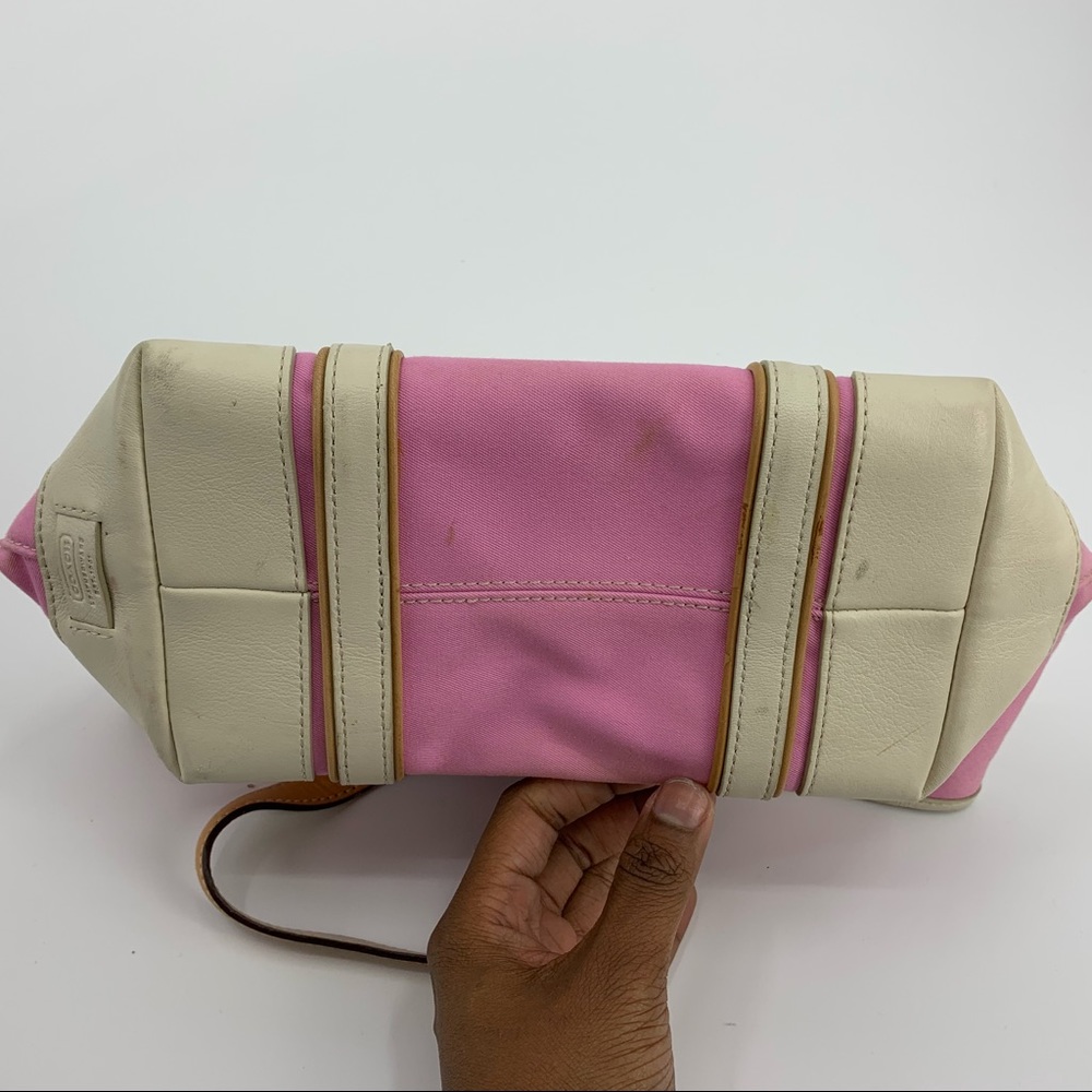 Coach Hampton Pink Canvas Tote Bag - Picture 8 of 8